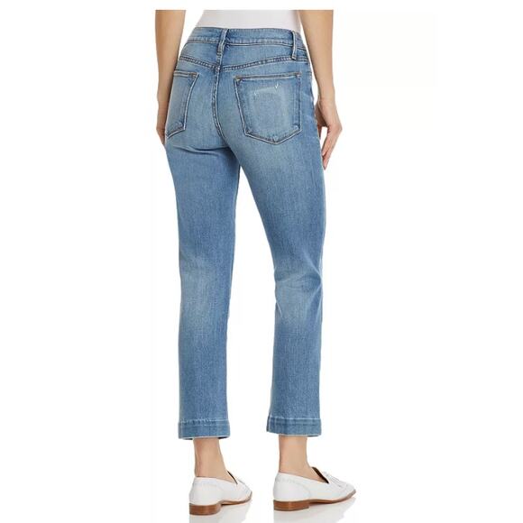 Frame Le High Straight Blind Stitch Jeans in Withers - Picture 2 of 11
